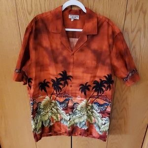 Hawaiian shirt w/motorcycles